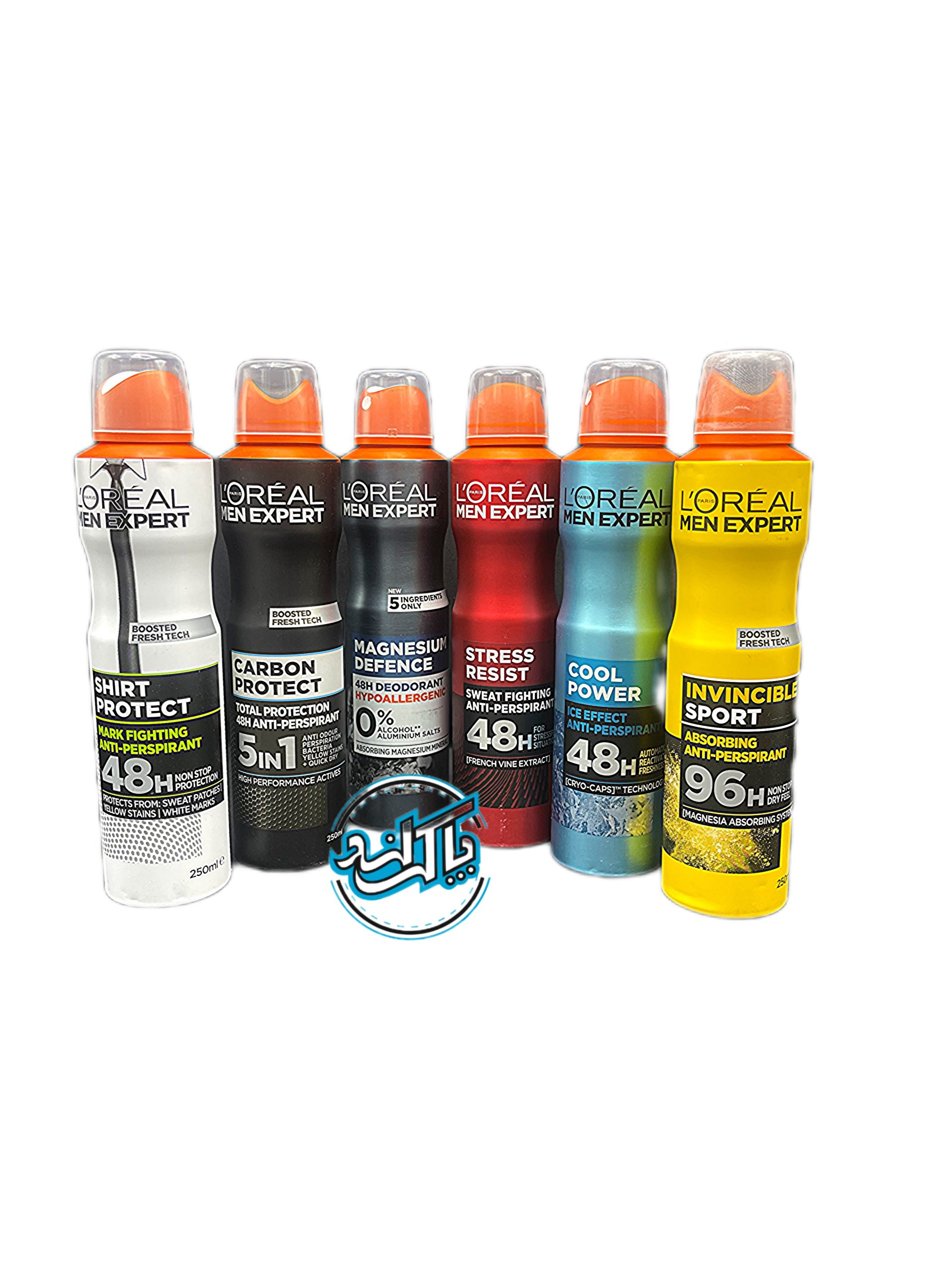 oreal spray (6) دئودورانت ضد تعریق LOREAL مدل Men Expert - Image 1